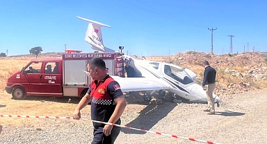 Buğday tarlasına zorunlu iniş