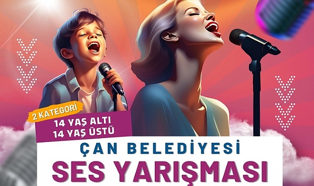 Çan Belediyesi&#039;nden Ses Yarışması etkinliği