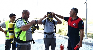 İçme Suyu Arıtma Tesisinde yangın tatbikatı