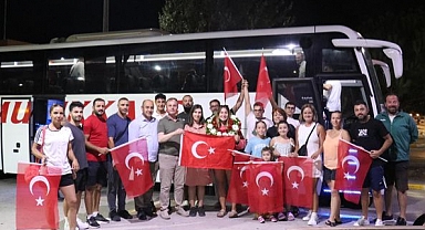 Milli sporcu Merve Vatan memleketine döndü