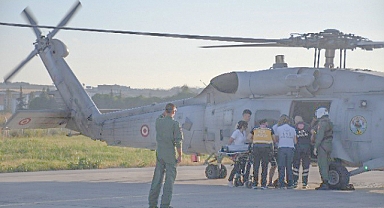 Vatandaş helikopter ile tahliye edildi