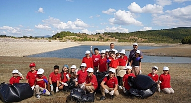 Karakoca Göleti'nde çevre temizliği