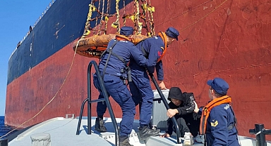 Bozcaada'da tıbbi tahliye