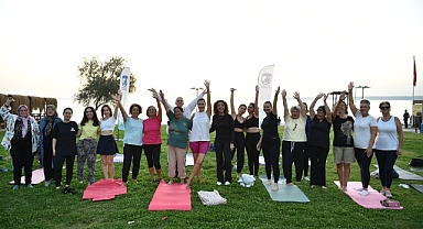 Güzelyalı'da yoga keyfi