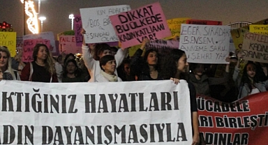 Kadın cinayetleri protesto edildi