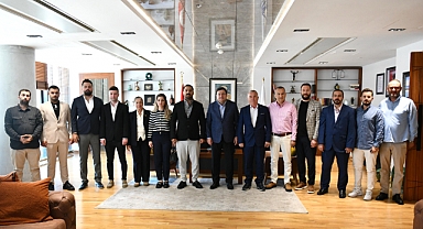 Kent Konseyi Yönetiminden Başkan Erkek'e ziyaret