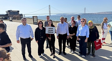 Sağlıklı yaşam için yürüdüler