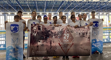 Yüzme yarışları yapıldı