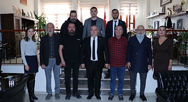 Çanakkale İnternet ve Sosyal Medya Basın Mensupları Derneği'nden Baro'ya Ziyaret