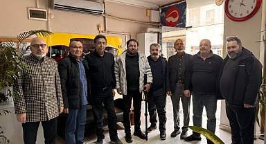 Gazeteciler Başkan Ateş'i ziyaret etti