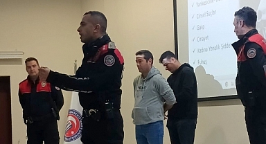 İl Emniyet Müdürlüğü'nden ÇOMÜ personeline eğitim