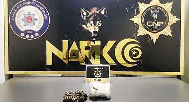 Çanakkale'de 544 gram skunk ele geçirildi