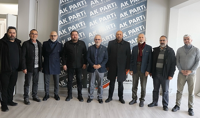 Çanakkale İnternet ve Sosyal Medya Basın Mensupları Derneği&#039;nden AK Parti İl Başkanına Ziyaret