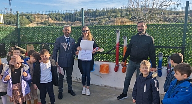 Öğrenciler atık malzemelerle Açık Hava Müzik Sınıfı kurdu