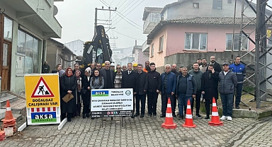 Terzialan'da doğal gaz çalışması