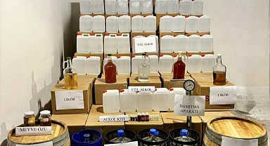 Çanakkale'de sahte ve kaçak alkol operasyonu