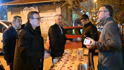 Biga’da kandil simidi ikramı