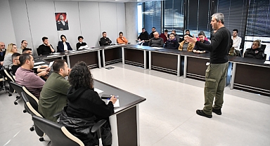 Belediye personeline yangın eğitimi verildi