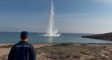 Deniz mayını imha edildi