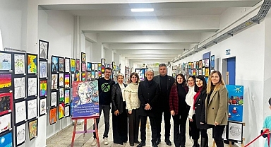 Özlem Kayalı İlkokulu'nun Minik Ressamları Doğaya Can Verip, TEMA Vakfına Destek Oluyor