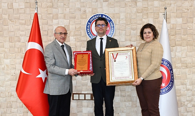 Türk Kızılay&#039;ından ÇOMÜ&#039;ye bronz madalya