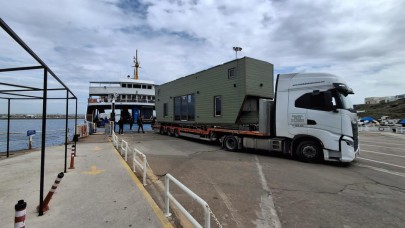 Bozcaada’da hareketli yapının girişine izin verilmedi