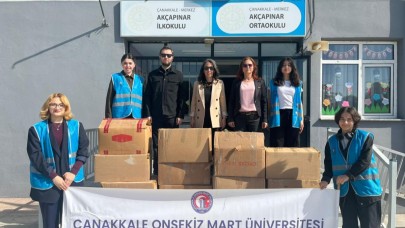 Öğrencilere hediyeleri ulaştırıldı