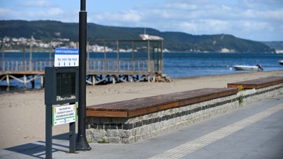 Kordon bölgesine izmarit atık üniteleri yerleştirildi