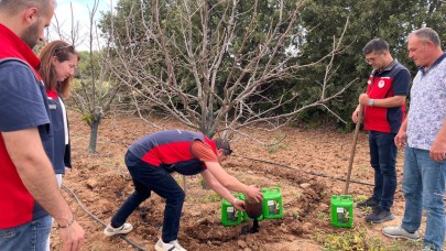 Çanakkale’de hümik asit uygulaması başladı