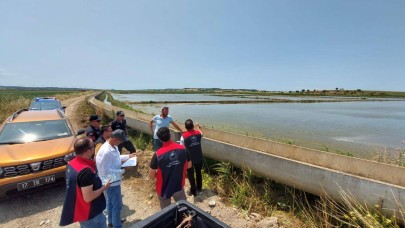 Çanakkale’de çeltik alanlarında denetim