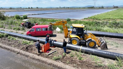 Çanakkale–Biga Taşoluk sulamasında çalışmalar devam ediyor