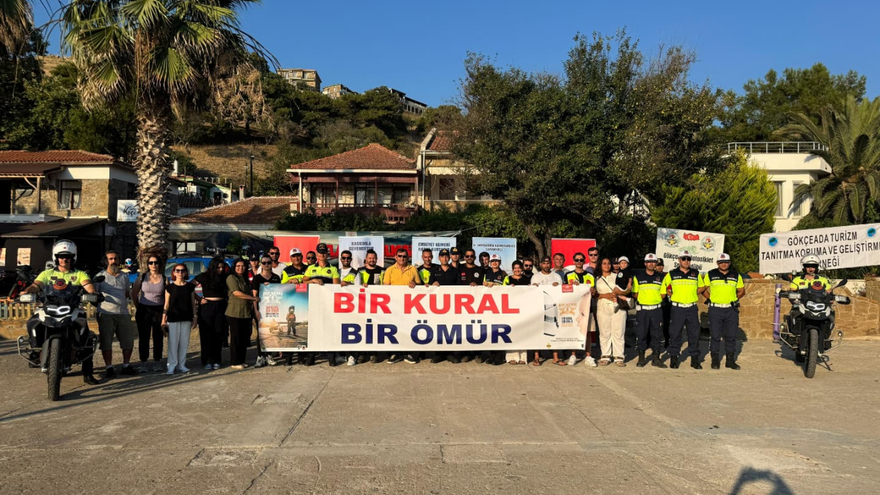 Gökçeada’da trafik güvenliği eğitimi