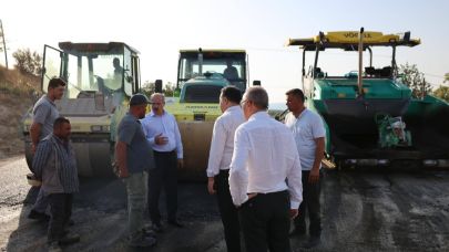 Çanakkale’de 26 kilometre yol asfaltlandı! Hedef 55 kilometre sıcak asfalt!