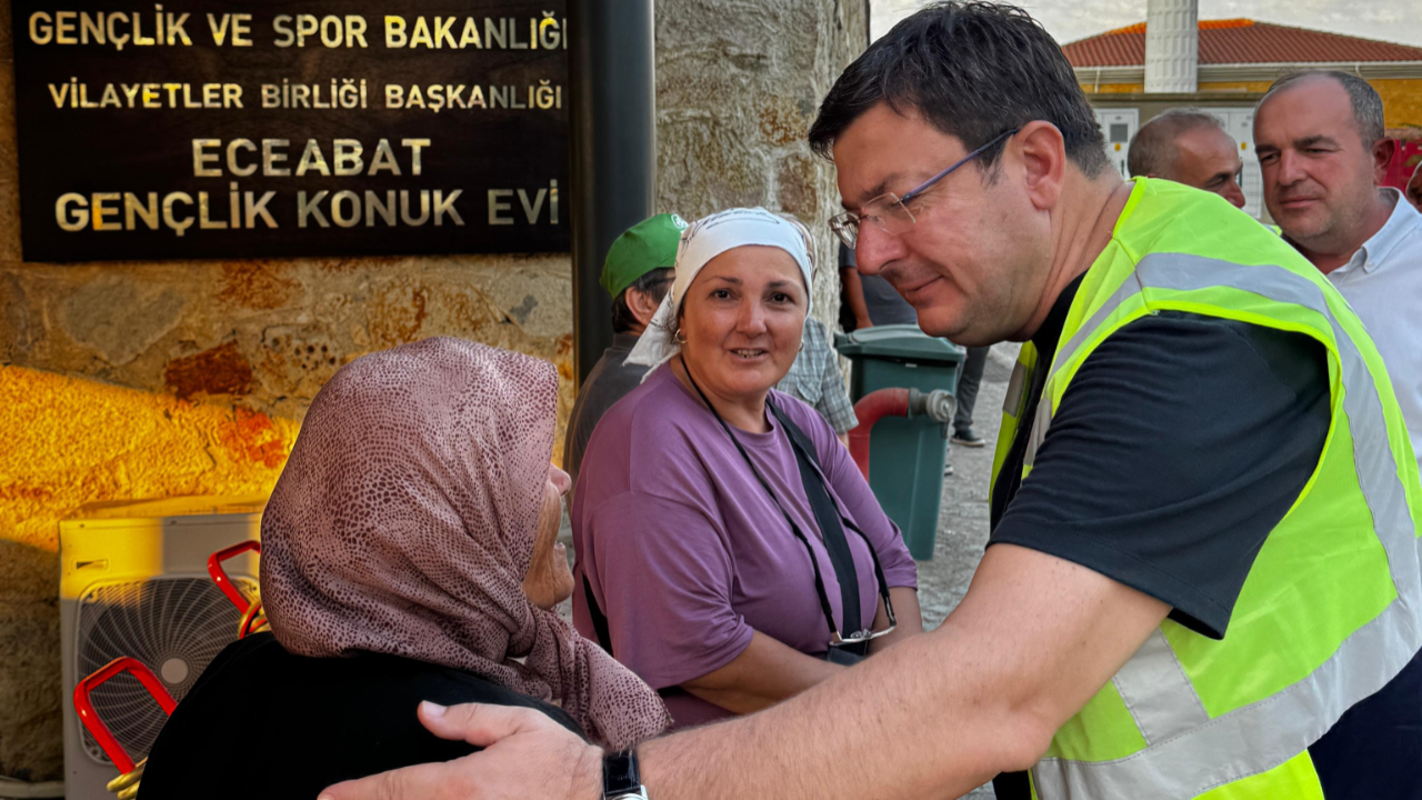 Başkan Erkek’ten yangın bölgesinde köylere ziyaret