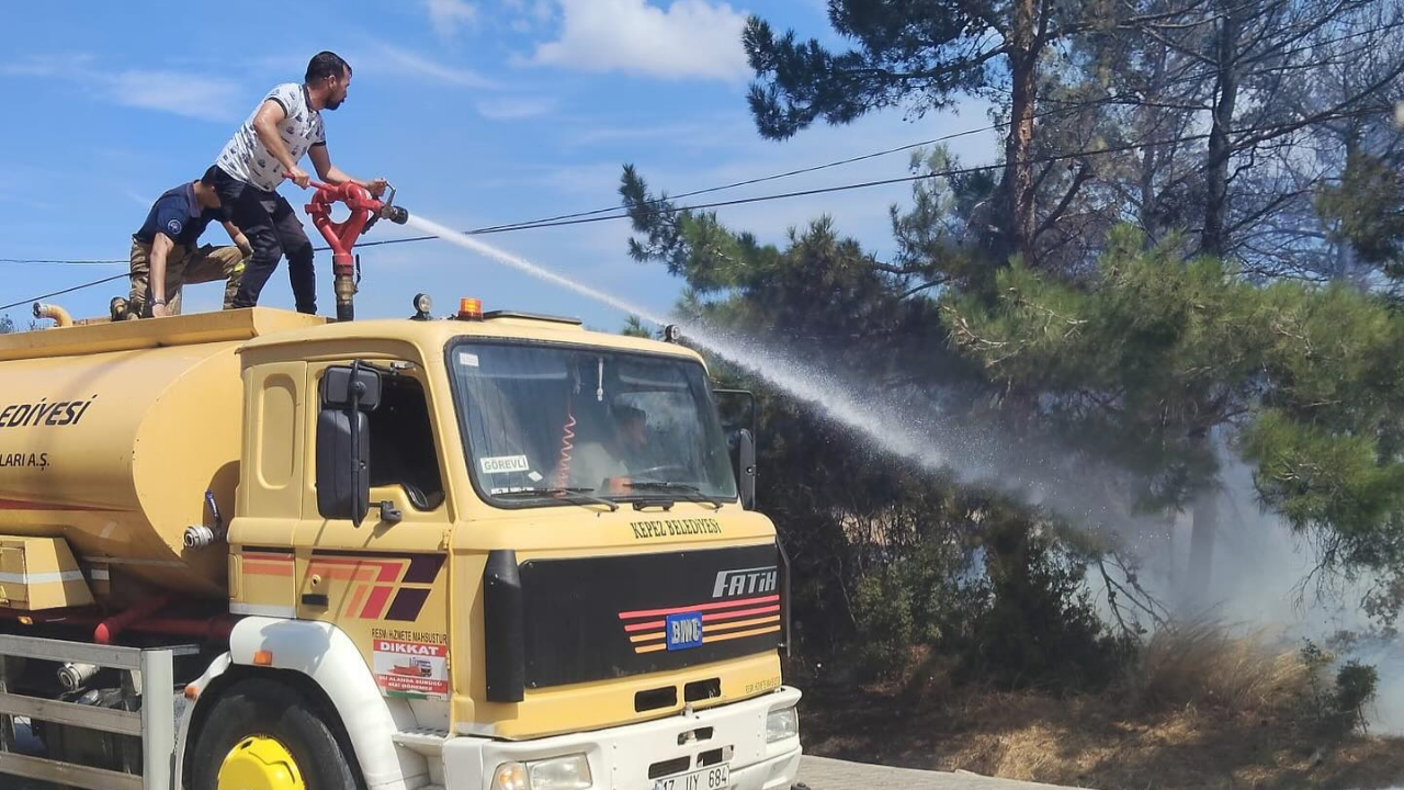 Çınarlı Köyü’nde çıkan yangın kontrol altında!