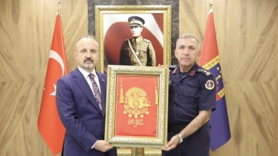 Bakan Yardımcısı Turan’dan İl Jandarma Komutanına ziyaret