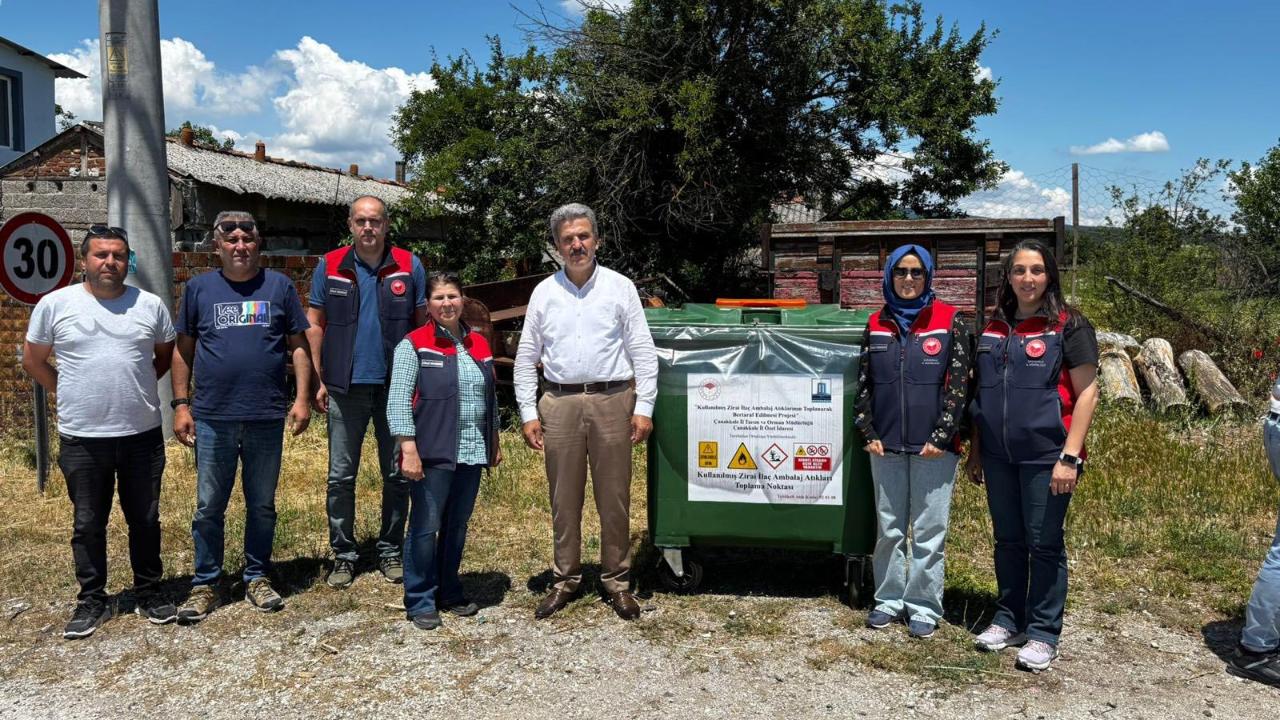 Çanakkale’de 38.610 kilogram zirai ilaç ambalaj atığı toplandı
