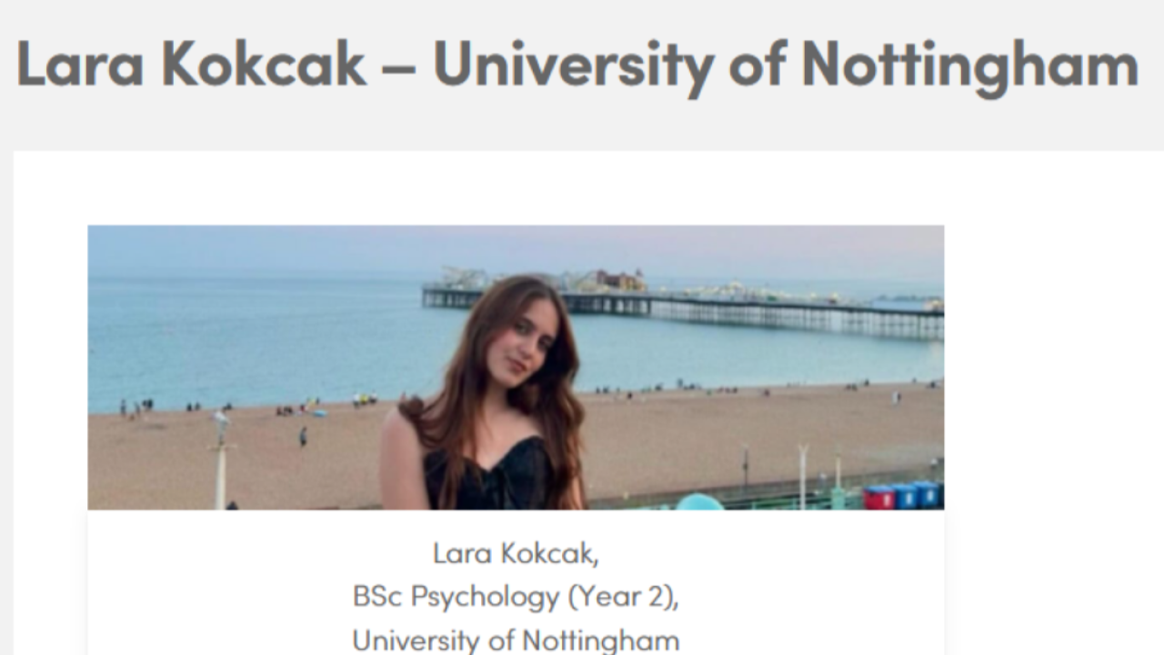 Çanakkaleli Lara Kökçak, Dünyanın seçkin üniversiteler platformunda yer aldı