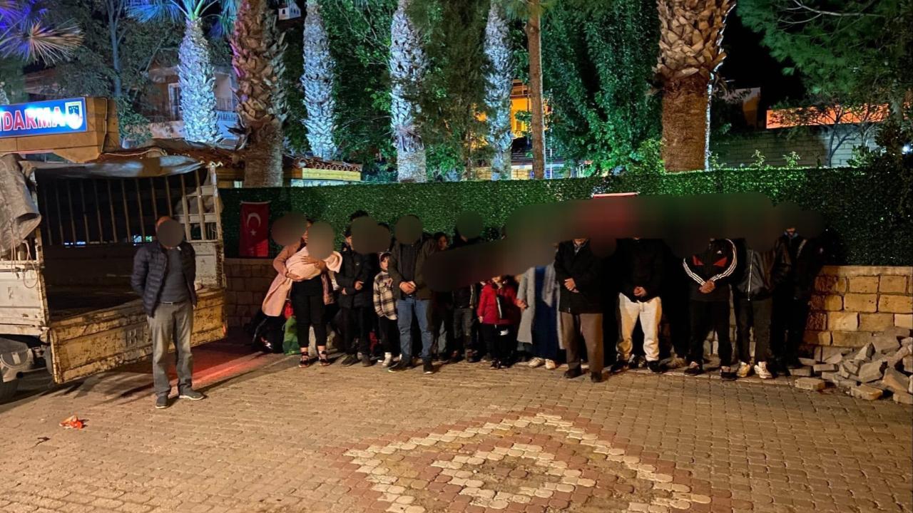 Göçmen operasyonu; 75 göçmen yakalandı!