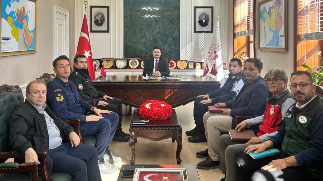 Gökçeada’da afet ve acil durum koordinasyon toplantısı gerçekleştirildi