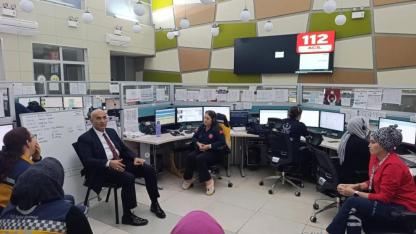 Görgülü'den 112 Acil Çağrı Merkezi’ne ziyaret