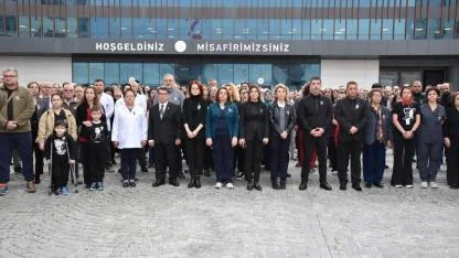 Devlet Hastanesi'nde 10 Kasım töreni!