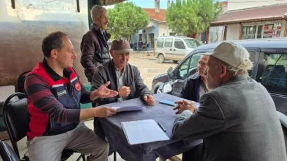 Lapseki’de çiftçilere salgın tedbirleri anlatıldı