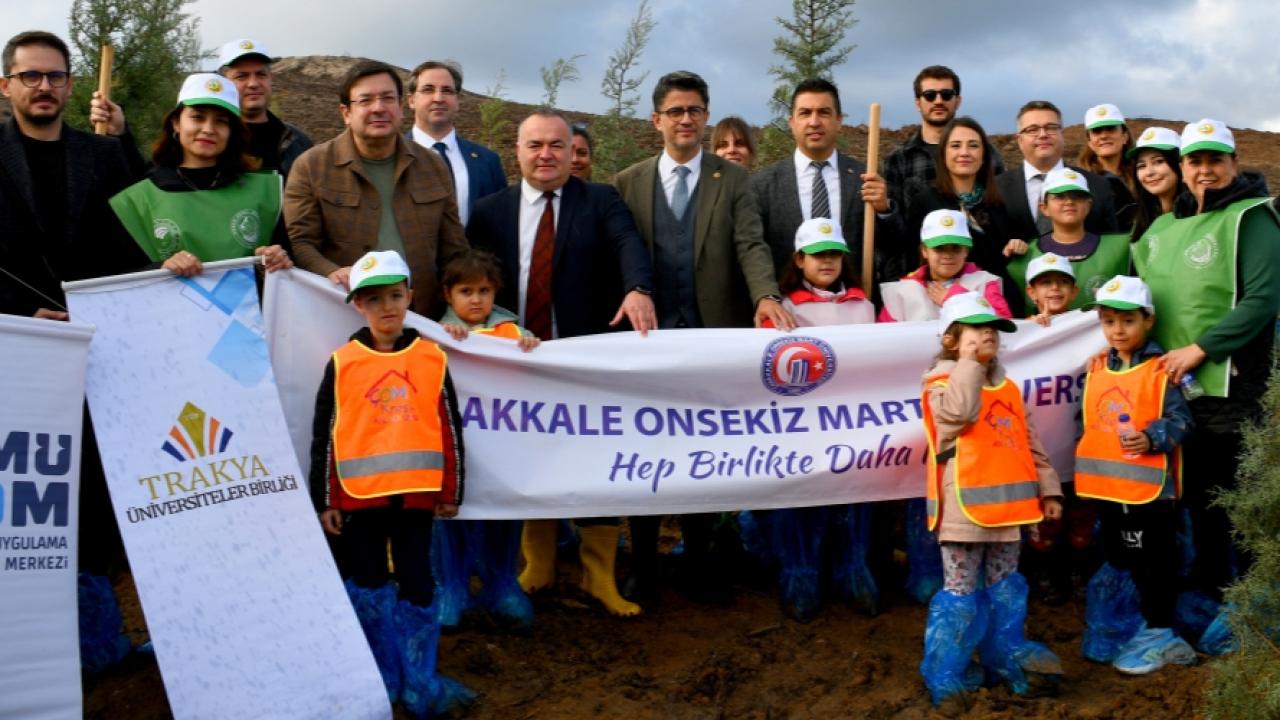 Milli Ağaçlandırma Günü’nde fidanlar toprakla buluşturuldu