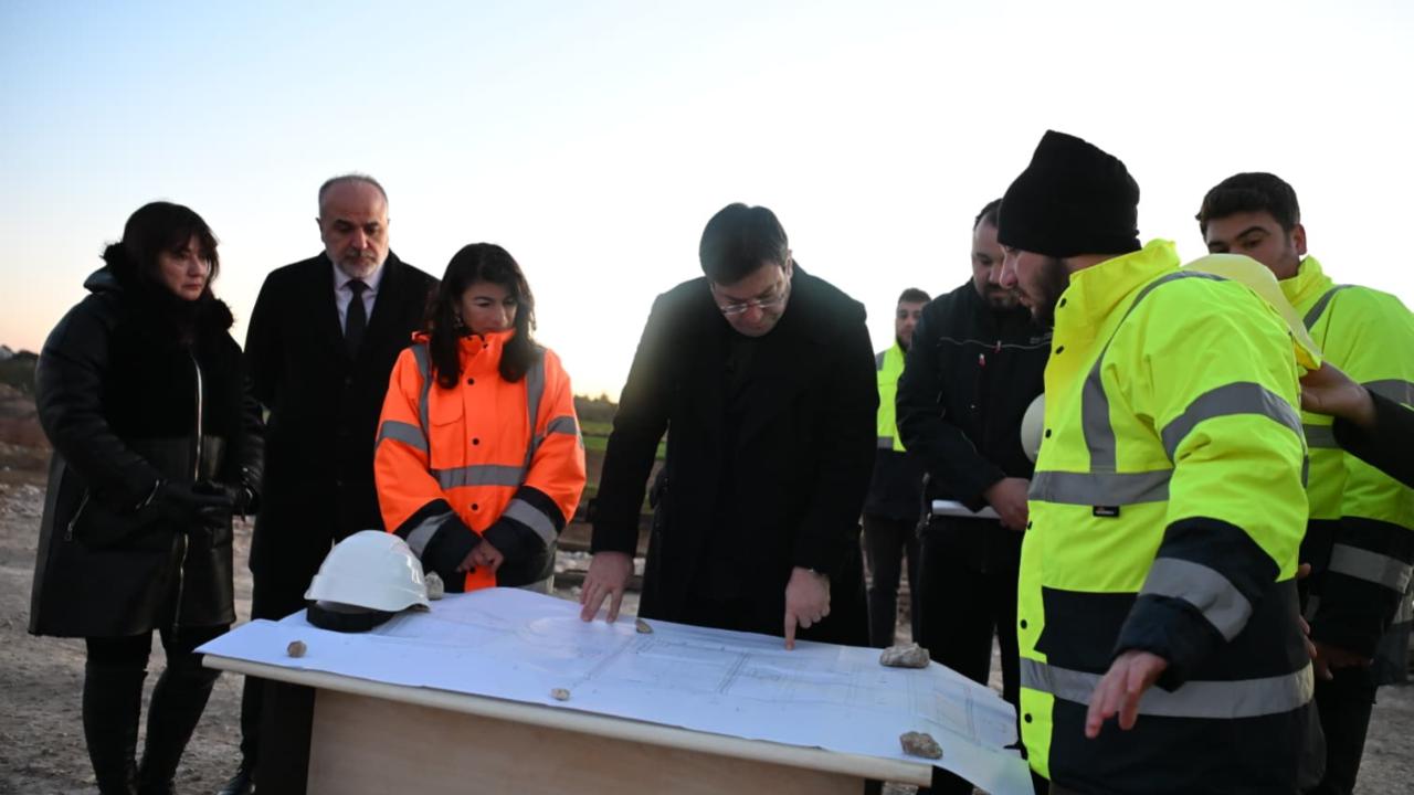 Başkan Erkek'ten sahada teknik inceleme