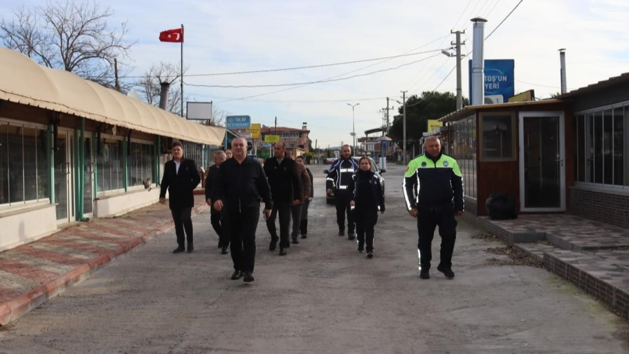 Başkan Oruçoğlu, ekibiyle birlikte sahada!