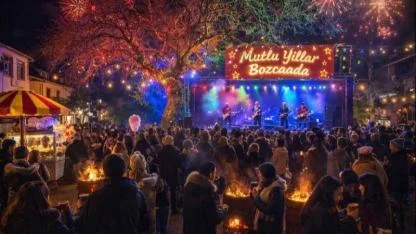 Bozcaada’da yeni yıl kutlaması