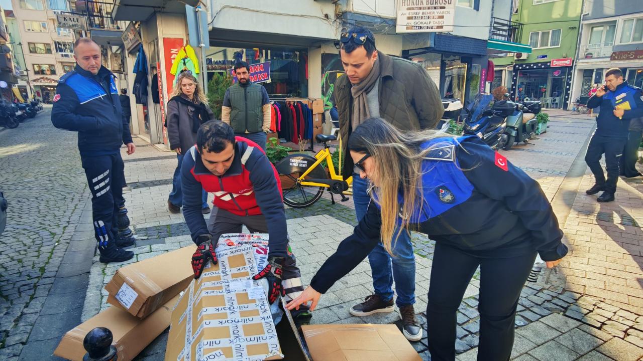 Çarşı bölgesinde temizlik denetimi
