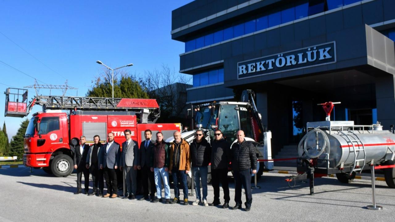 ÇOMÜ araç parkını yeni teleskopik kepçe ile güçlendirdi