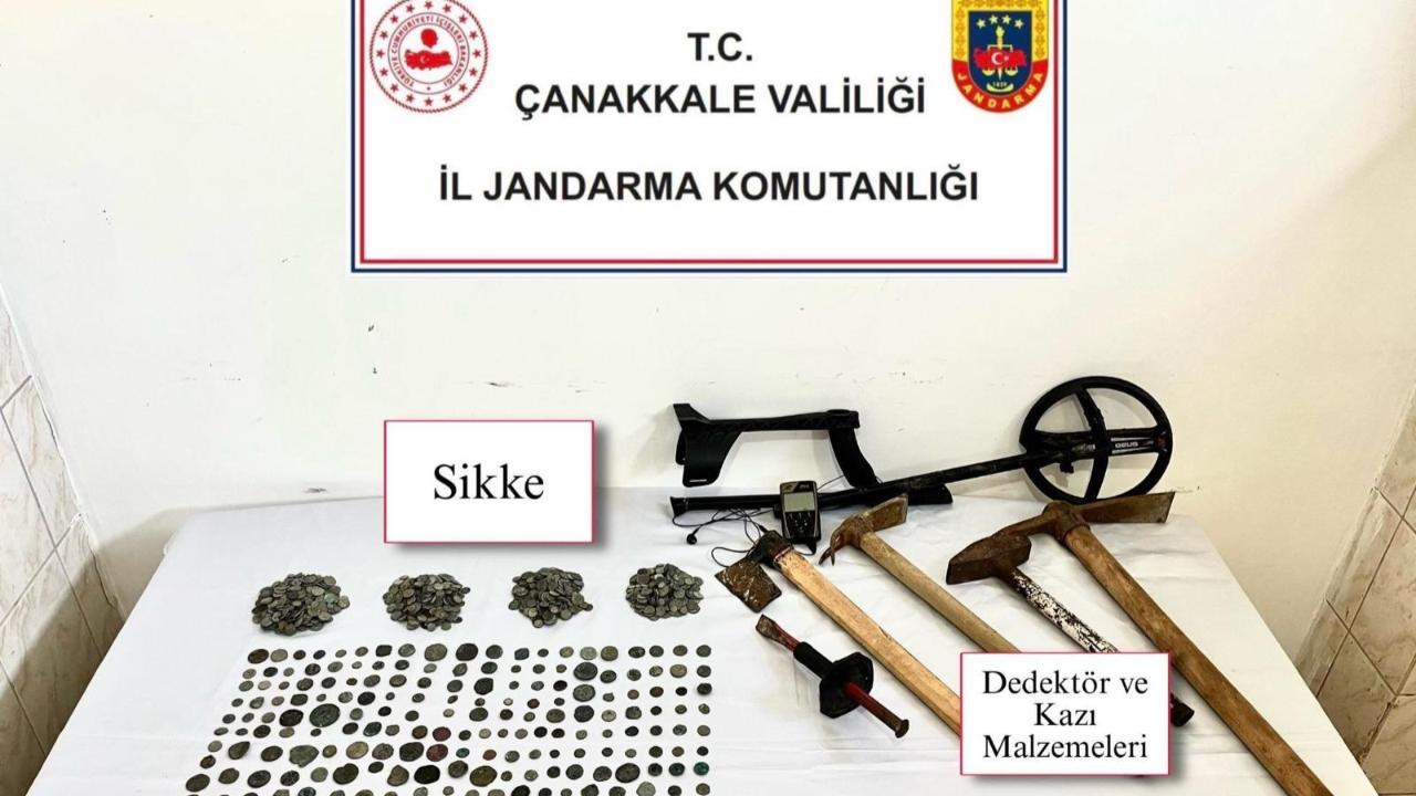Çanakkale’de tarihi eser kaçakçılığı operasyonu